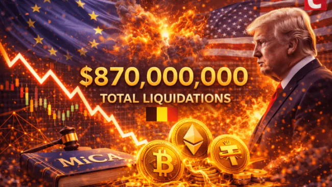 Crypto Market Liquidations Hit $870 Million as EU Escalates Trump Tariff War