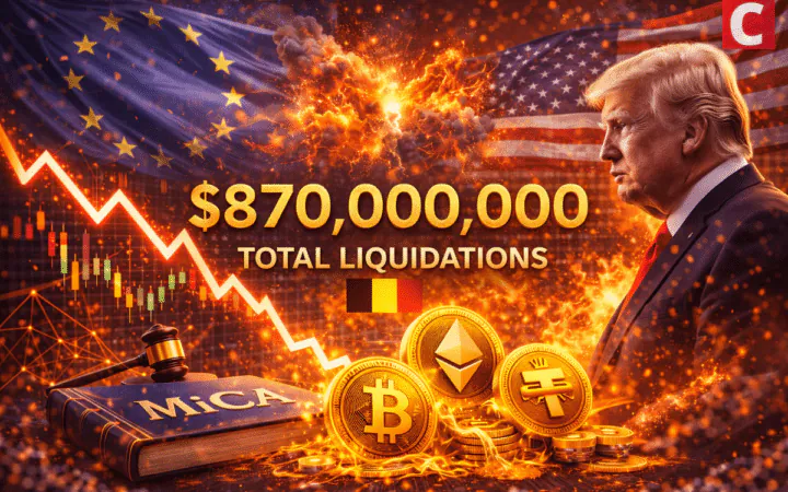 Crypto Market Liquidations Hit $870 Million as EU Escalates Trump Tariff War