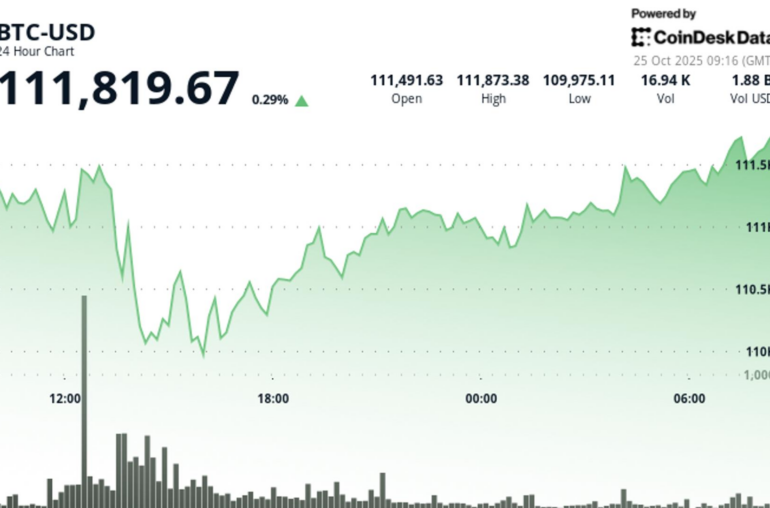 Bitcoin Price Analysis: BTC Above $111,000 While Traders Await a Breakout